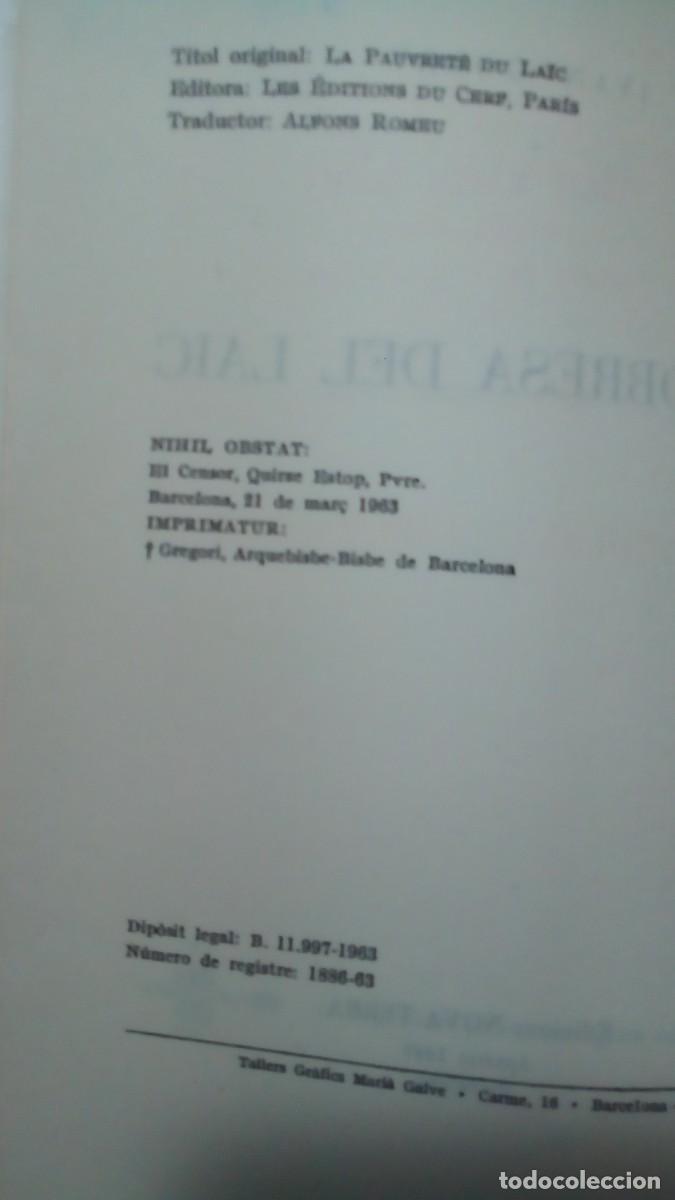 Libros de segunda mano: LA POBRESA DEL LAIC. IVAN GOBRY. NOVA TERRA - Foto 5