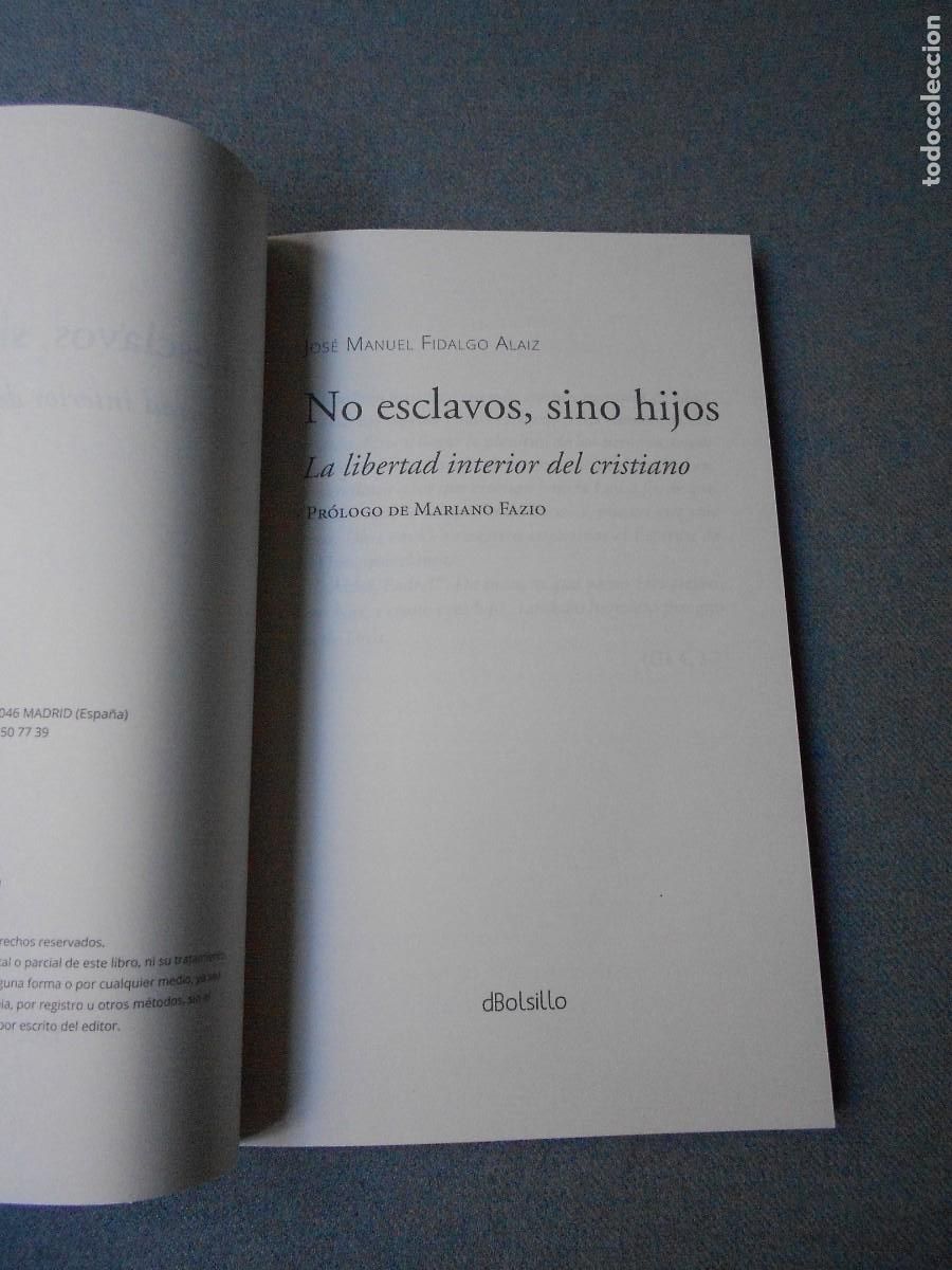 Libros de segunda mano: NO ESCLAVOS, SINO HIJOS - Foto 3