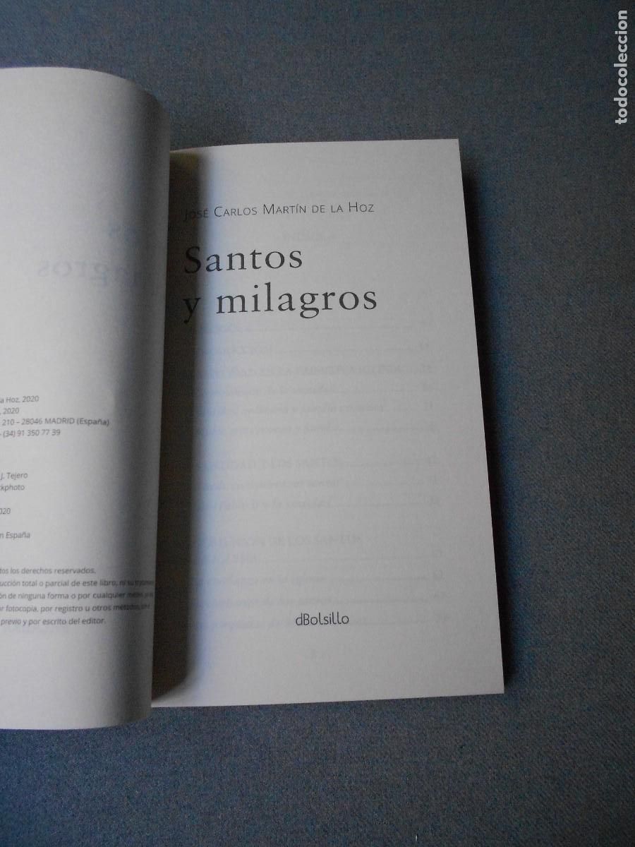 Libros de segunda mano: SANTOS Y MILAGROS. MARTIN DE LA HOZ. - Foto 3