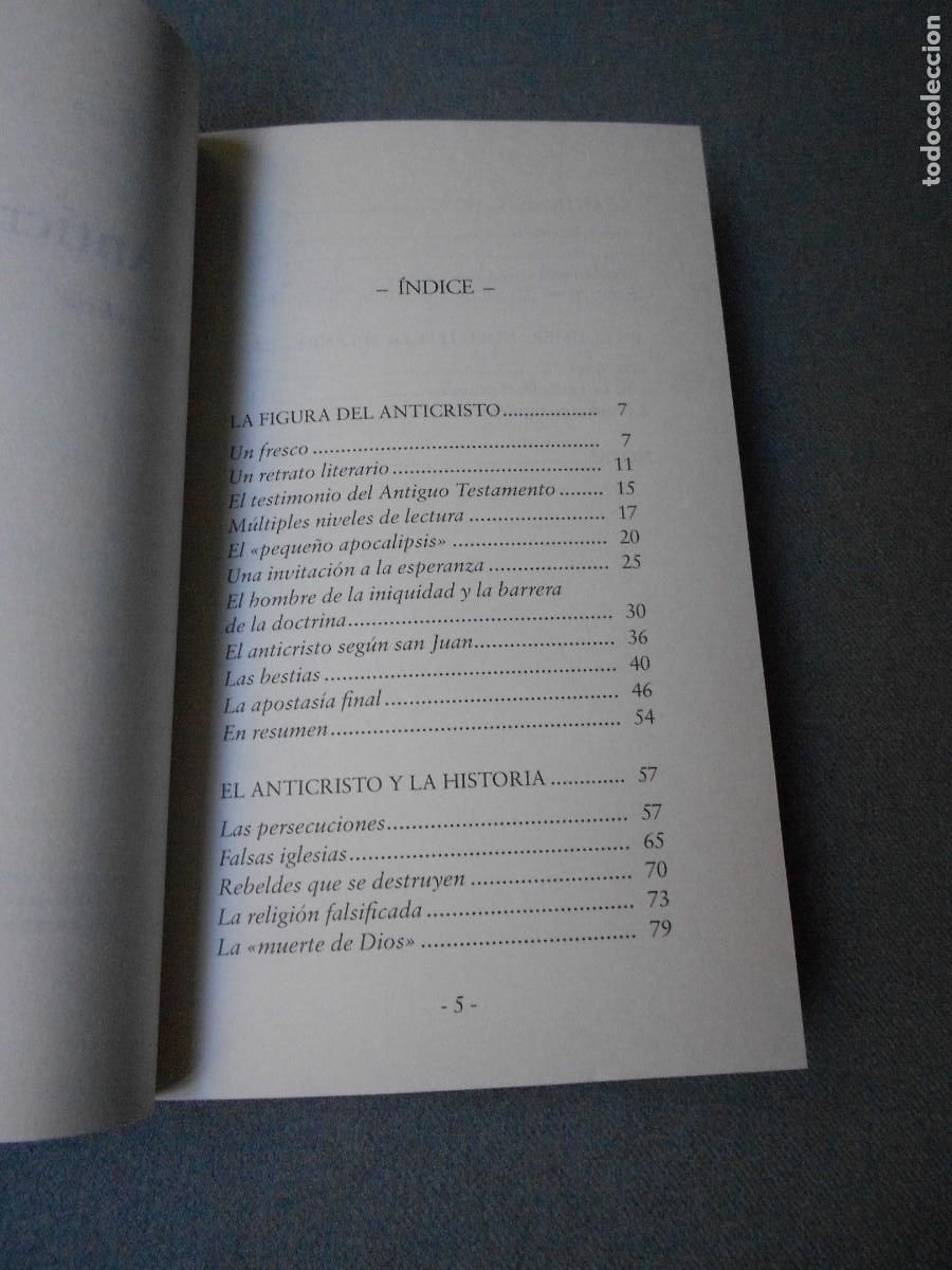 Libros de segunda mano: EL ANTICRISTO. MITO O PROFECIA ?. - Foto 4
