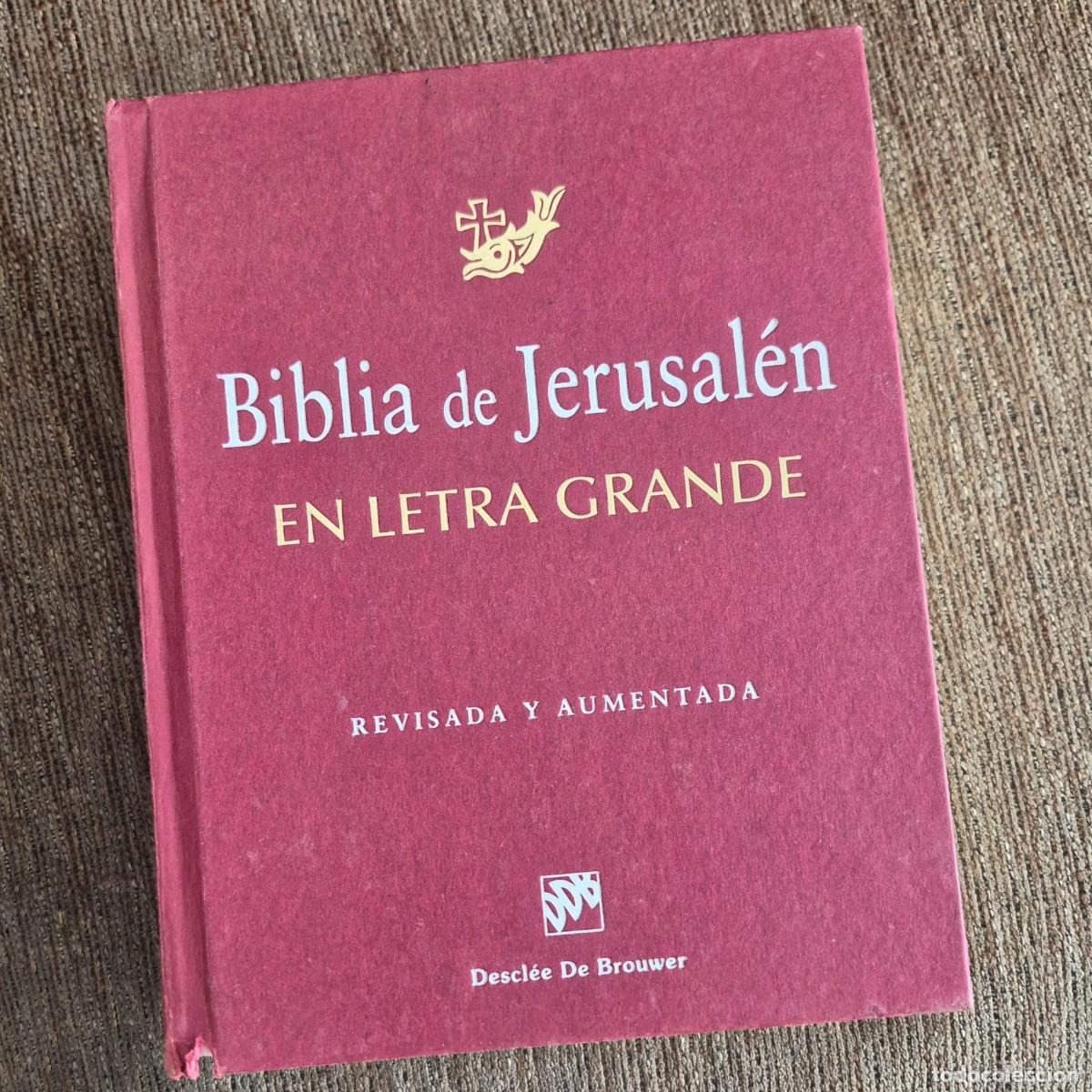 Libros de segunda mano: B&Iacute;BLIA DE JERUSAL&Eacute;N (EN LETRA GRANDE, REVISADA Y AUMENTADA; DESCL&Eacute;E DE BROUWER, 2013)
