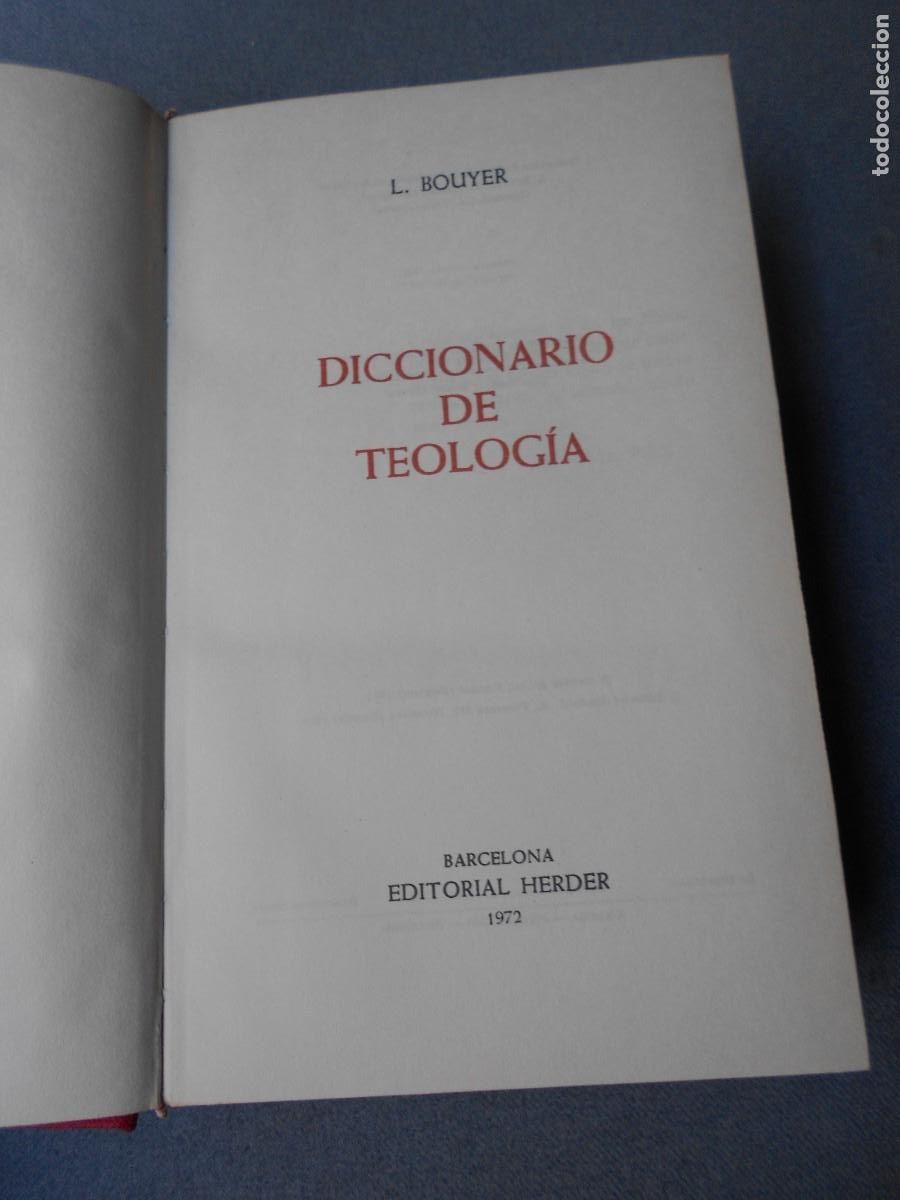 Libros de segunda mano: DICCIONARIO DE TEOLOGIA - Foto 4