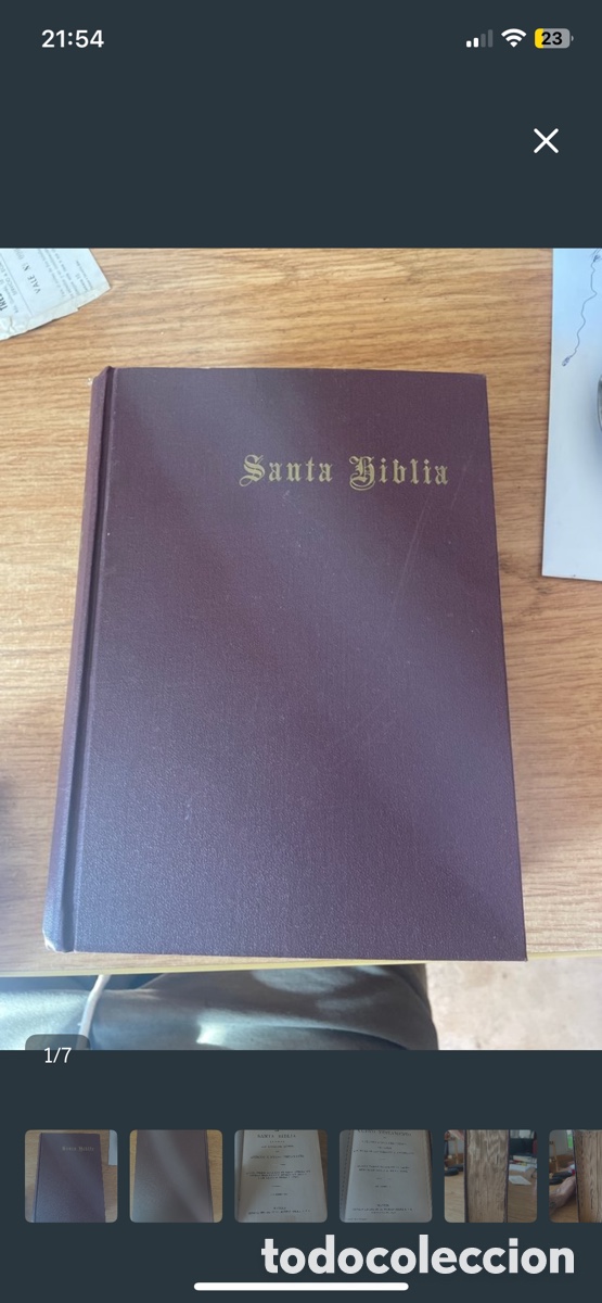 Libros de segunda mano: Santa Biblia antigua Cipriano de Valera