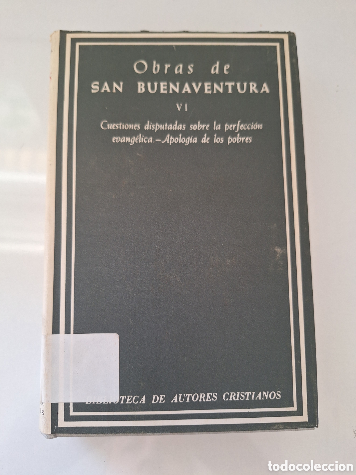 Libros de segunda mano: SAN BUENAVENTURA, Obras (tomo VI, ultimo)