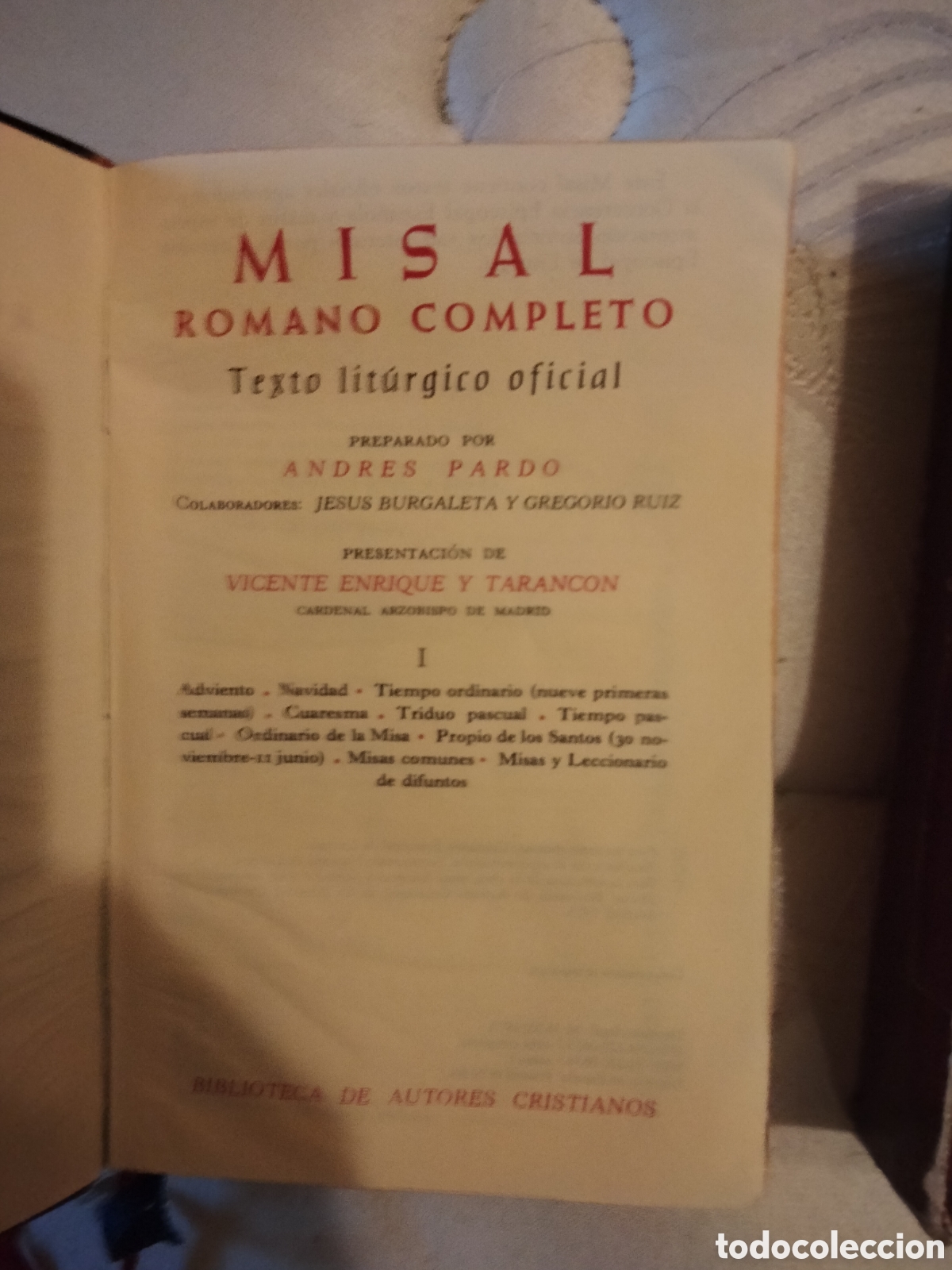 Libros de segunda mano: Misal romano completo a&ntilde;o 1973 - Foto 3