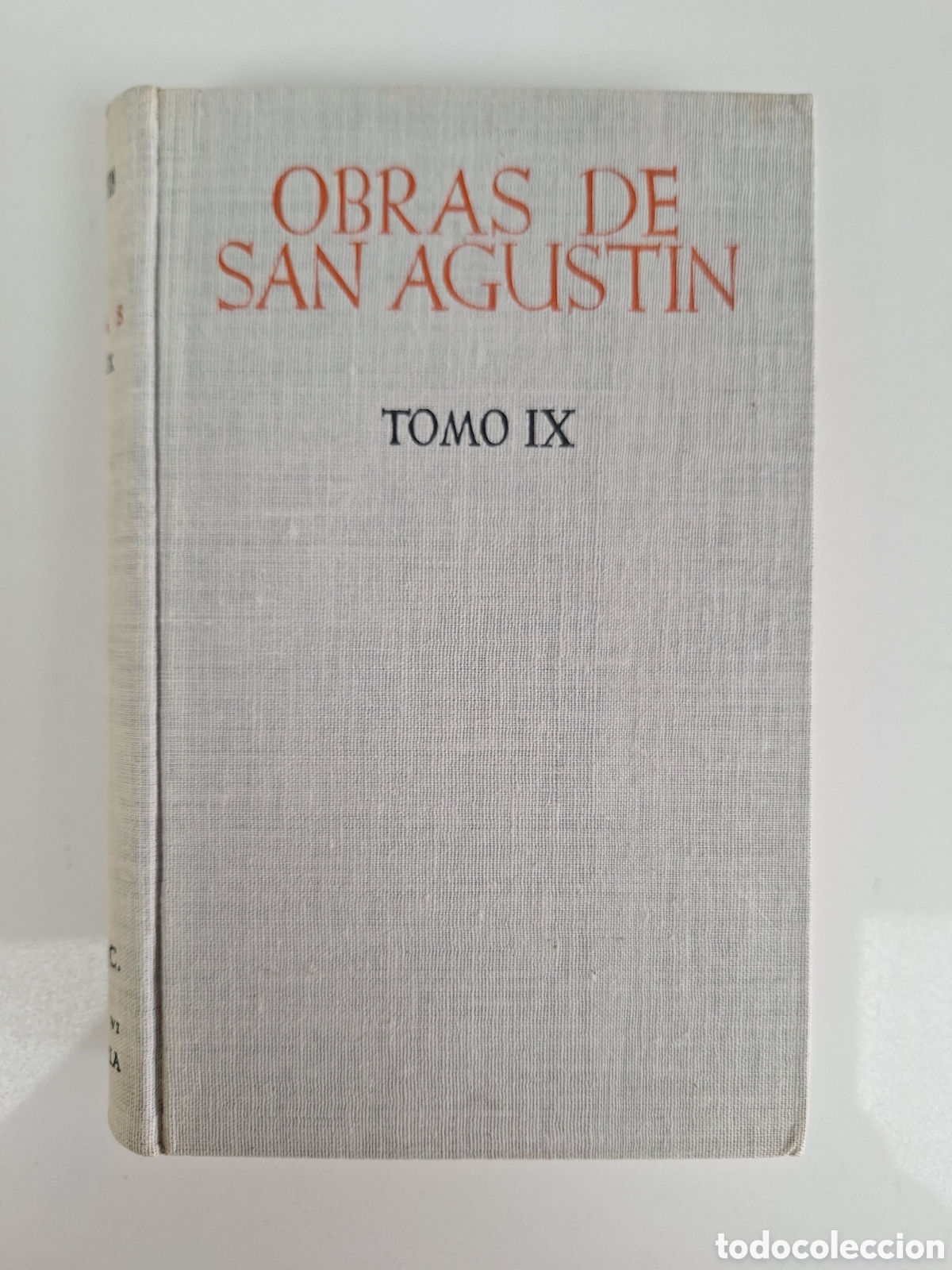 Libros de segunda mano: Obras de San Agustin IX, 1a edicion, BAC