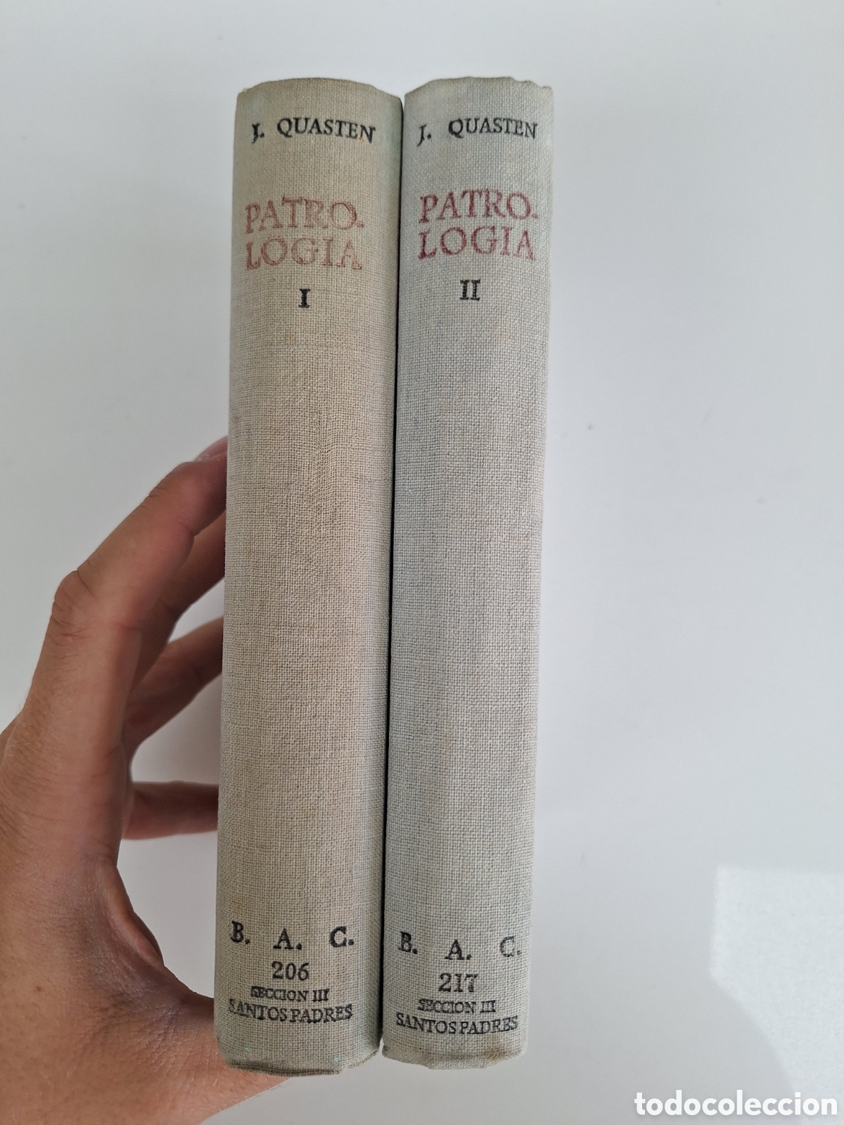 Libros de segunda mano: QUASTEN, Patroogia, tomos I y II, BAC, 1a edicion