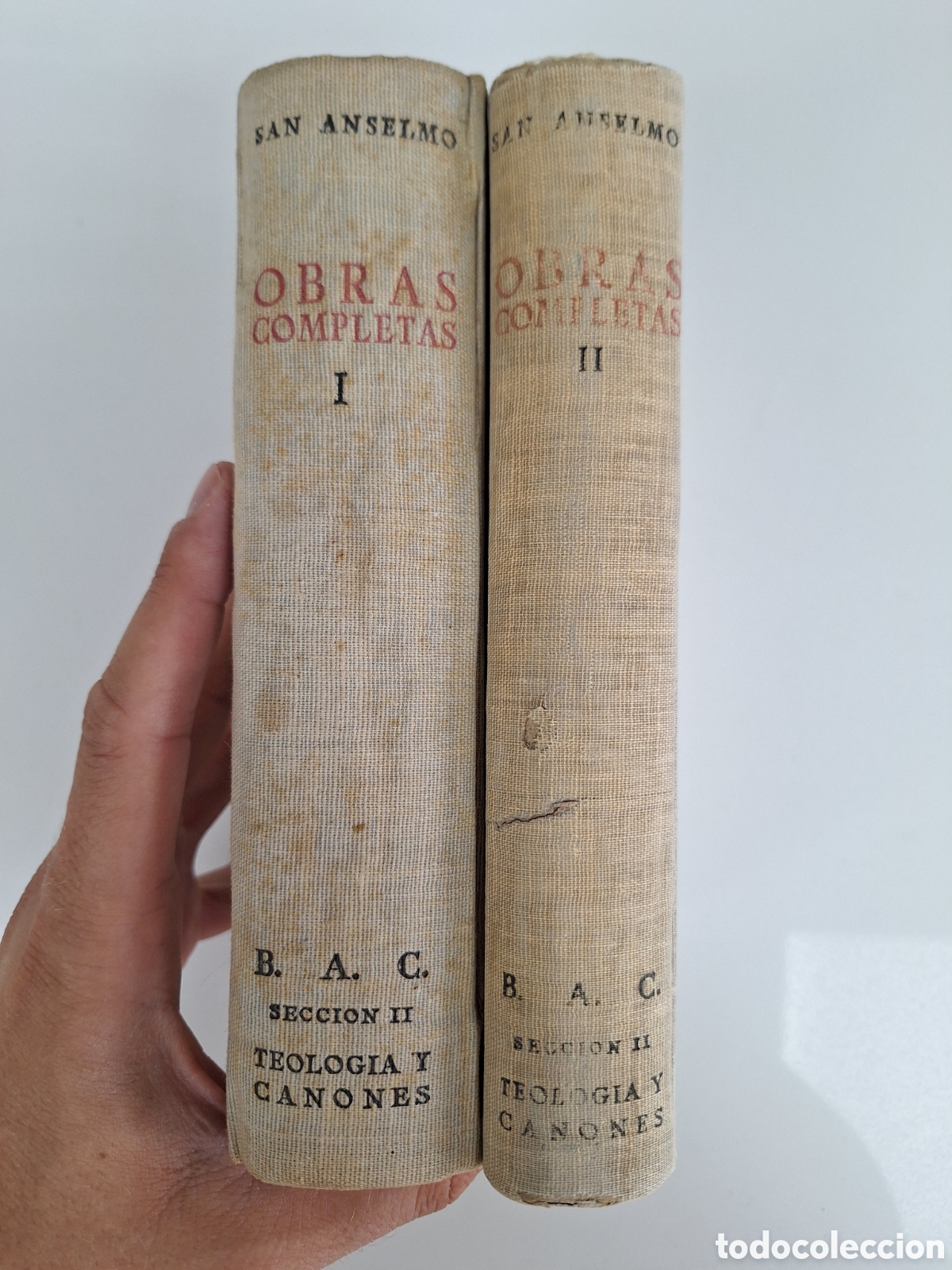 Libri di seconda mano: Obras completas de San Anselmo, 2 vols, BAC