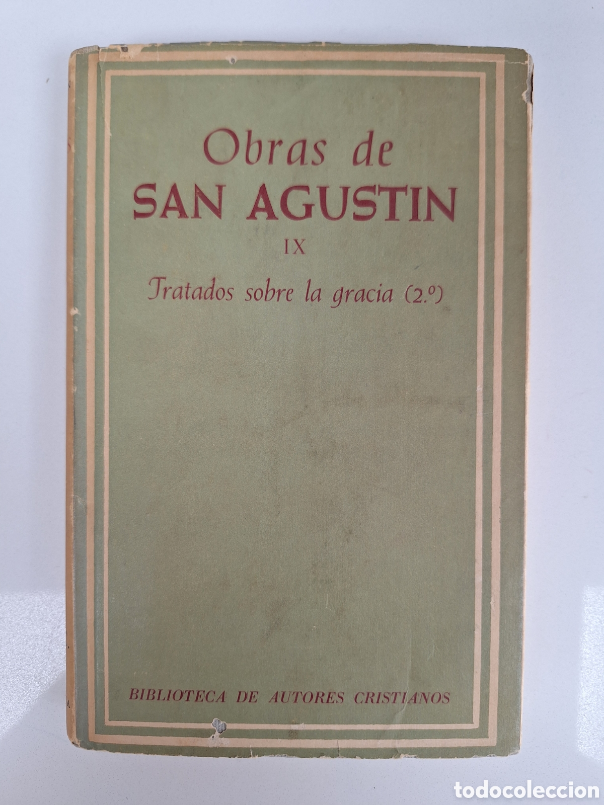 Libros de segunda mano: Obras de San Agustin, tomo IX, BAC