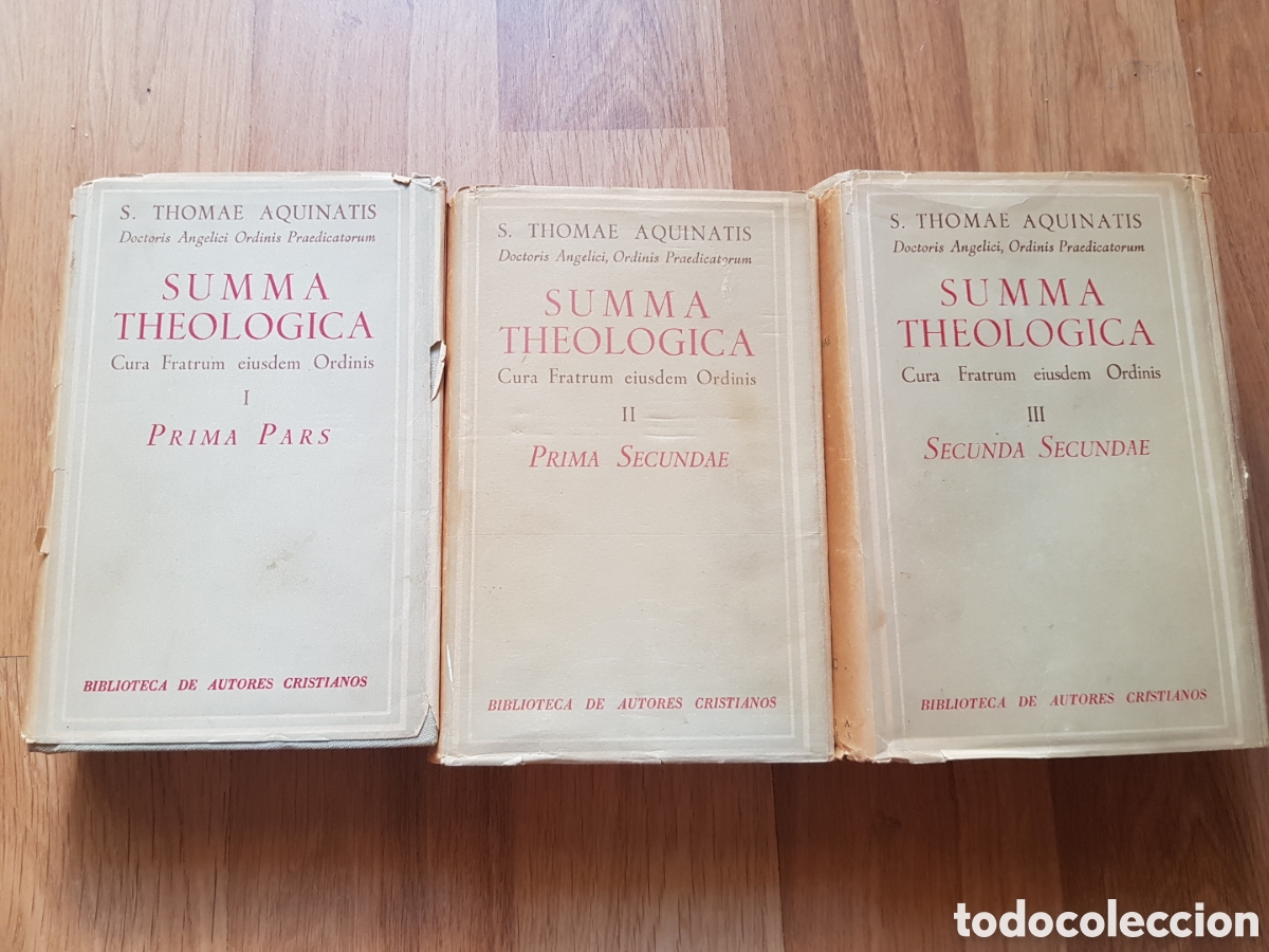 Libros de segunda mano: SUMMA THEOLOGICA V. SANTO TOM&Aacute;S DE AQUINO. 3 tomos