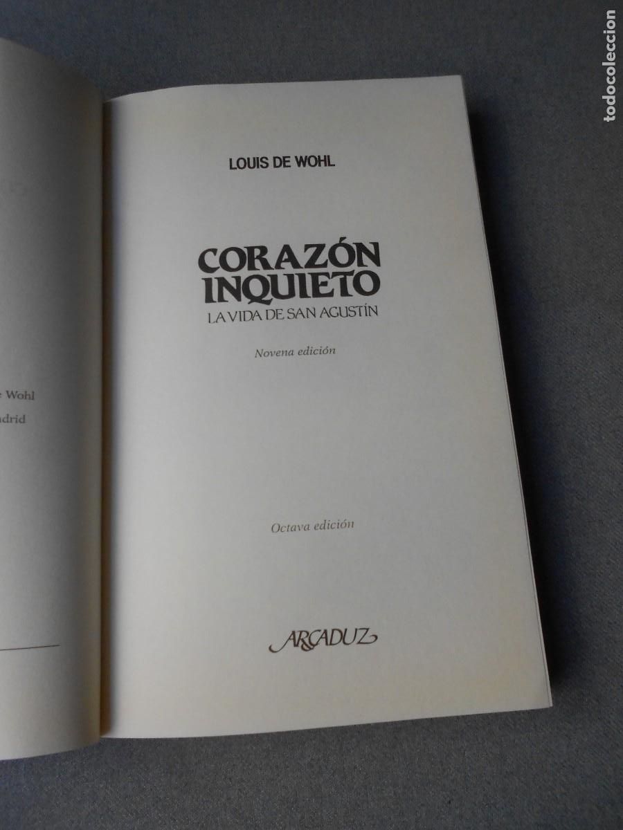 Libros de segunda mano: CORAZON INQUIETO. LA VIDA DE SAN AGUSTIN - Foto 3