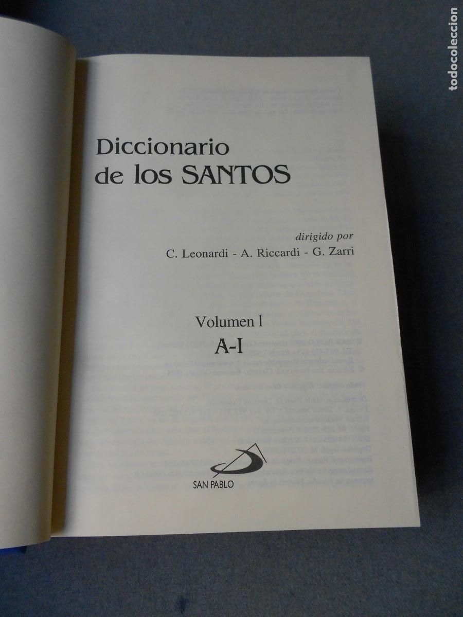 Libros de segunda mano: DICCIONARIO DE LOS SANTOS - Foto 2