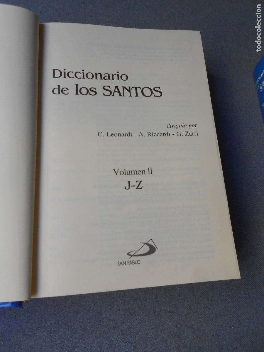 Libros de segunda mano: DICCIONARIO DE LOS SANTOS - Foto 3