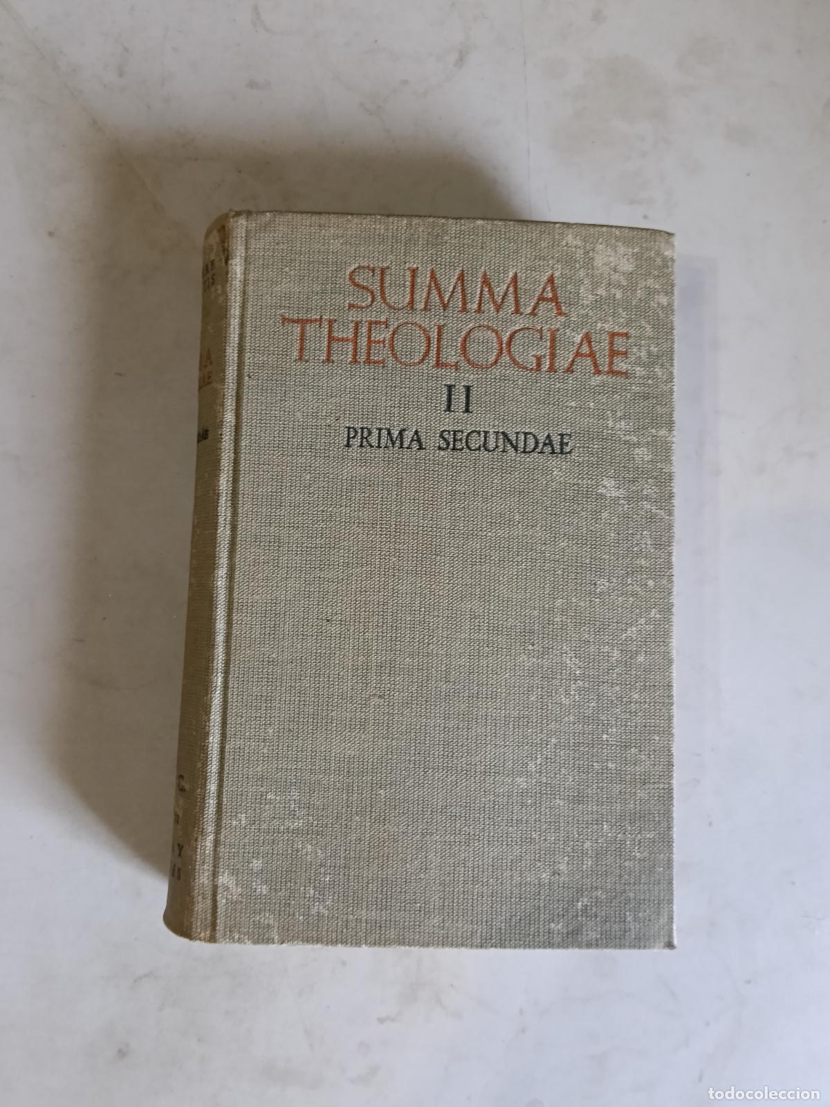 Libros de segunda mano: Sacrae THEOLOGIAE SUMMA II. De Deo uno et trino. De Deo creante et elevante. De peccatis - P. MICHAE