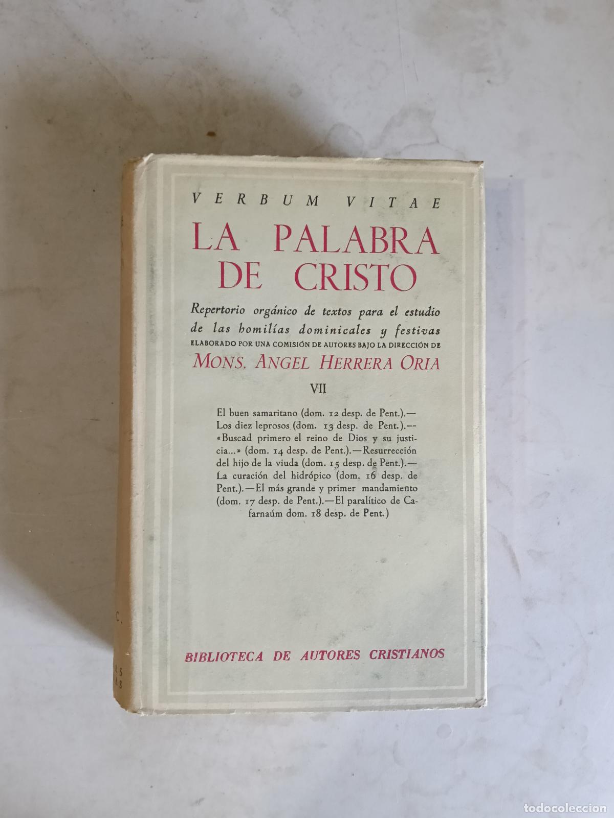 Libros de segunda mano: LA PALABRA DE CRISTO VII BAC