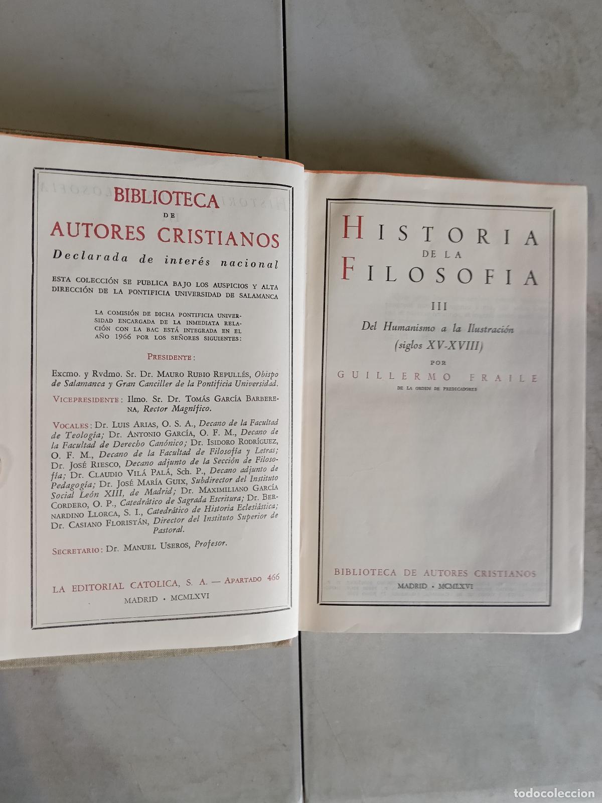 Libros de segunda mano: Historia de la filosof&iacute;a III.Humanismo ilustraci&oacute;n.G.Fraile