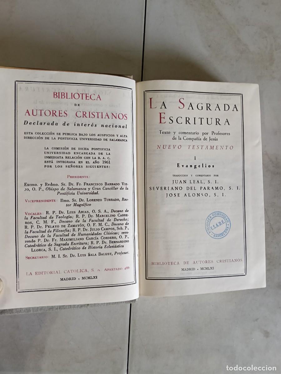 Libros de segunda mano: La Sagrada Escritura. Nuevo Testamento Tomo I. Biblioteca de Autores Cristianos. BAC Madrid 1961