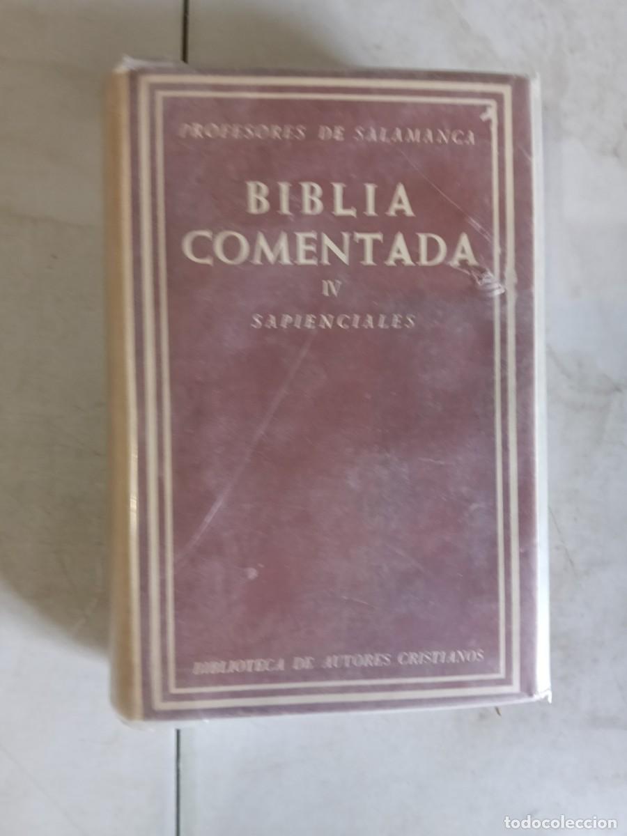 Libros de segunda mano: Biblia Comentada IV Sapienciales 1967 Profesores de Salamanca