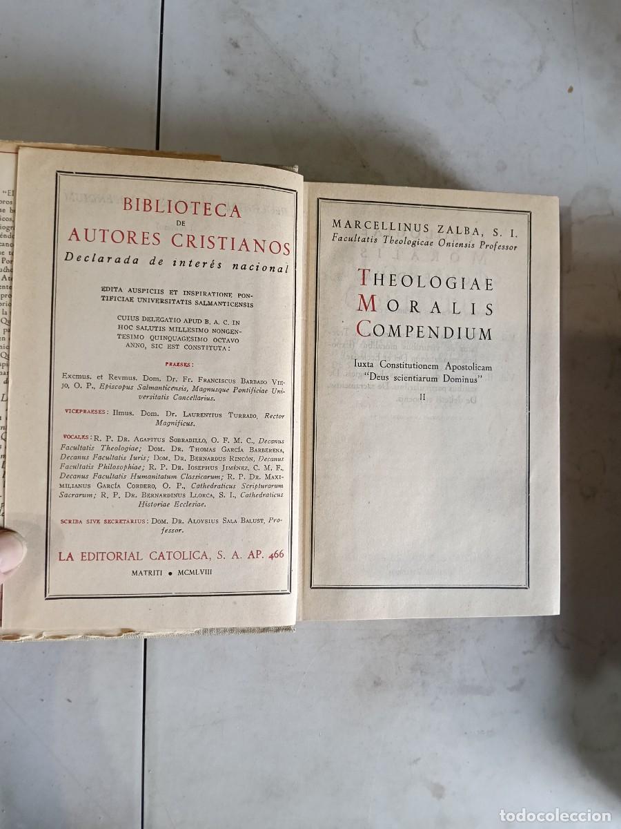 Libros de segunda mano: Theologiae moralis compendium II - Foto 4