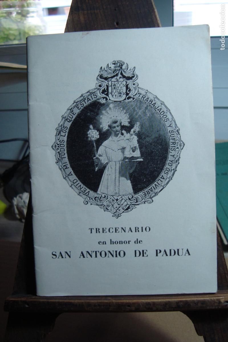 Libros de segunda mano: VIDAL GONZALEZ SANCHEZ. TRECEDARIO PIADOSO EJERCICIO HONOR A SAN ANTONIO PADUA. VALLADOLID 1964.