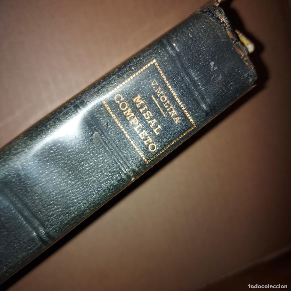 Libros de segunda mano: MISAL COMPLETO - V. MOLINA - EDITORIAL HISPANIA 1947.
