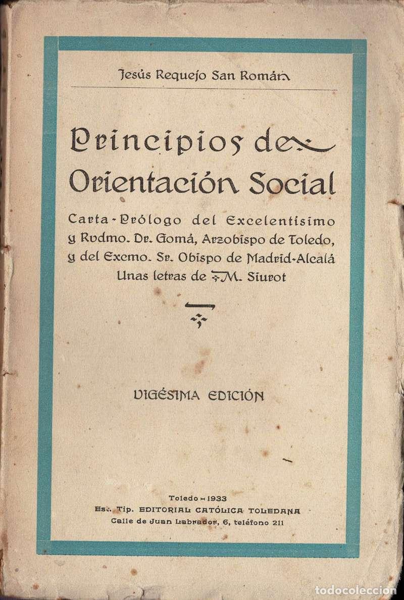 Libros de segunda mano: Principios de Orientaci&oacute;n Social - Jes&uacute;s Requejo San Rom&aacute;n
