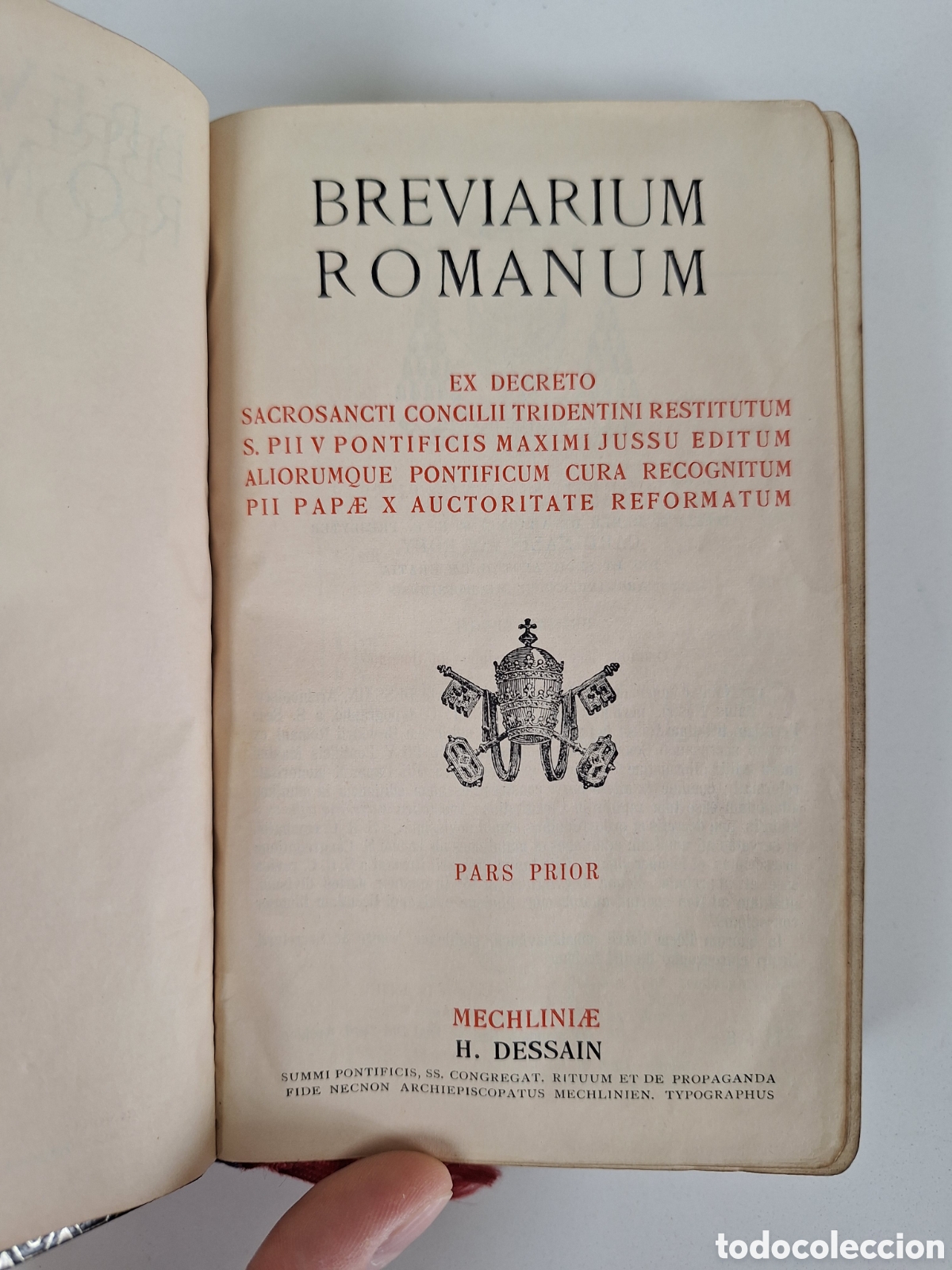 Libros de segunda mano: Breviarium Romanum, Tomus Prior, Pii Papae X, Dessain, 1946?