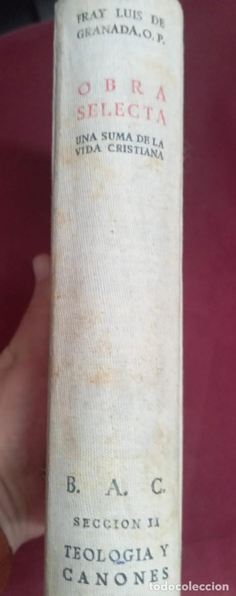 Libros de segunda mano: OBRA SELECTA DE FRAY LUIS DE GRANADA - Foto 2