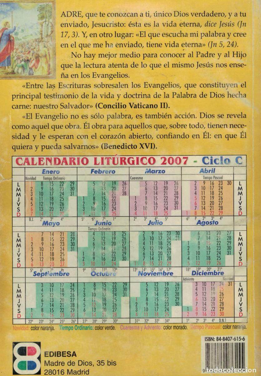 Libros de segunda mano: Evangelio 2007 Ciclo C - Foto 2