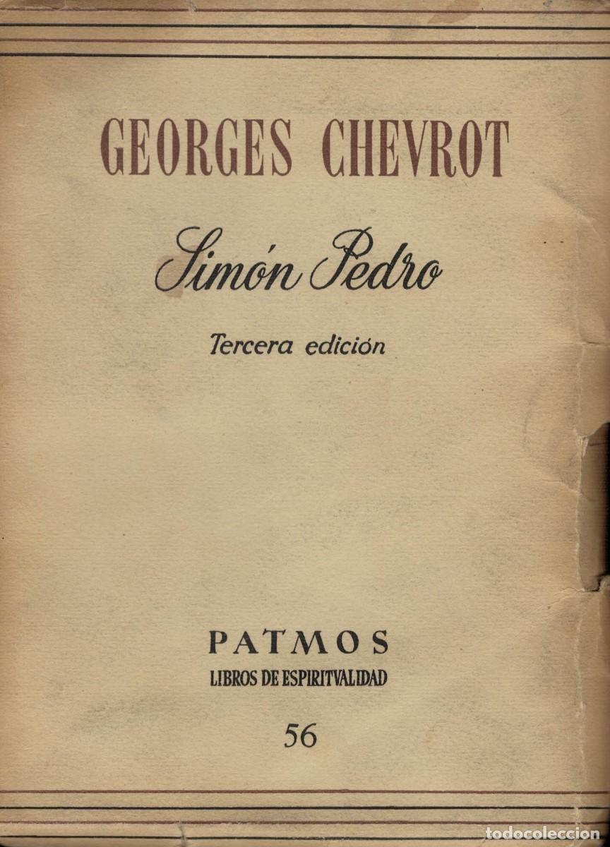Libros de segunda mano: Georges Chevrot, Sim&oacute;n Pedro