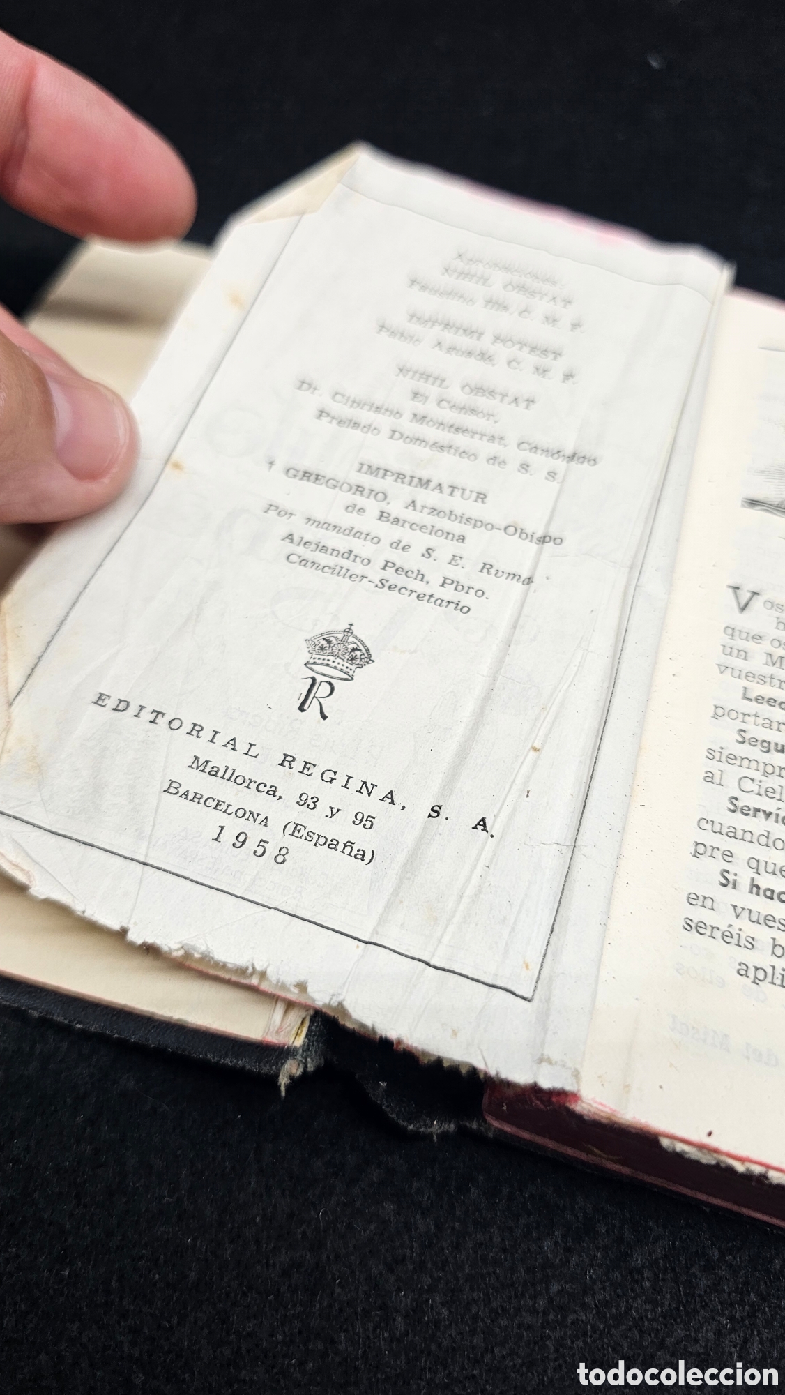 Libros de segunda mano: Antiguo Misalito Regina - Foto 5