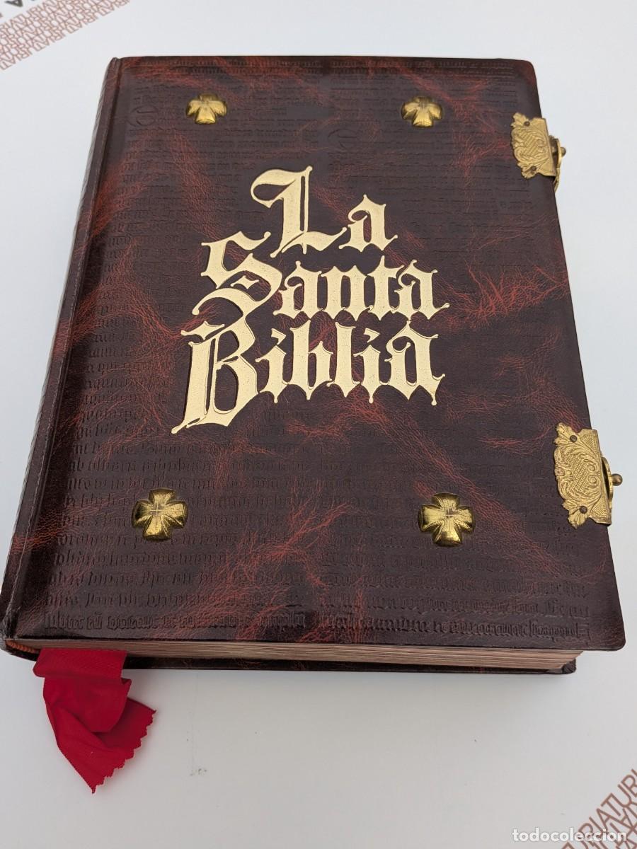 Libros de segunda mano: SANTA BIBLIA ALFREDO ORTELLS &ndash; EDICI&Oacute;N DE LUJO &ndash; PIEL &ndash; HERRAJES Y CIERRES DORADOS