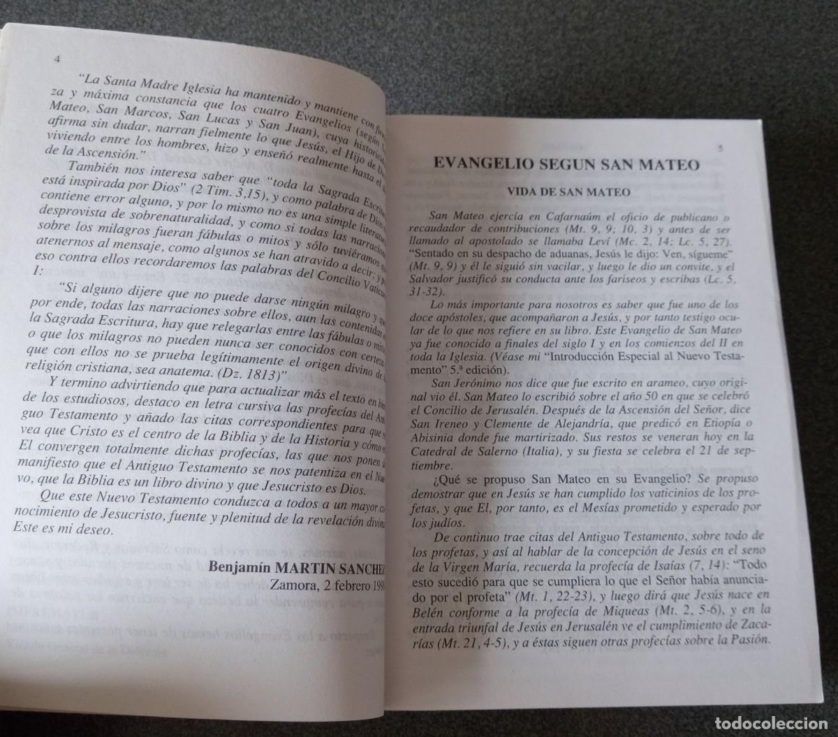 Libros de segunda mano: Nuevo Testamento Dr.B.Mart&iacute;n S&aacute;nchez - Foto 5