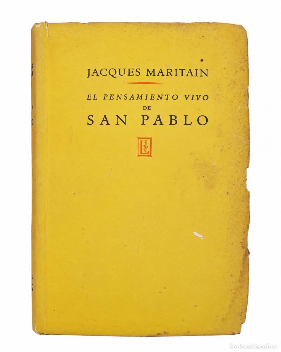 Libros de segunda mano: El pensamiento vivo de San Pablo &mdash; Jacques Maritain LM