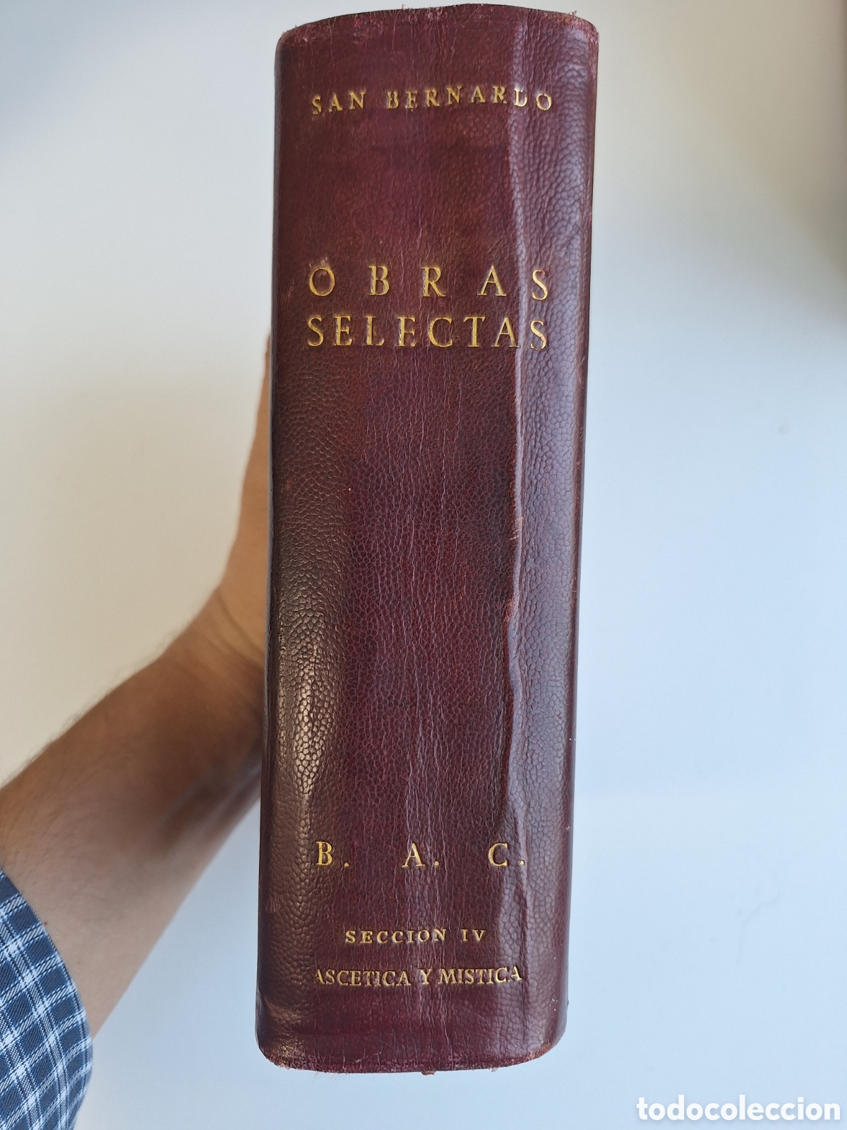 Libros de segunda mano: BAC, Obras de San Bernardo (piel, 1a edic, 1947)