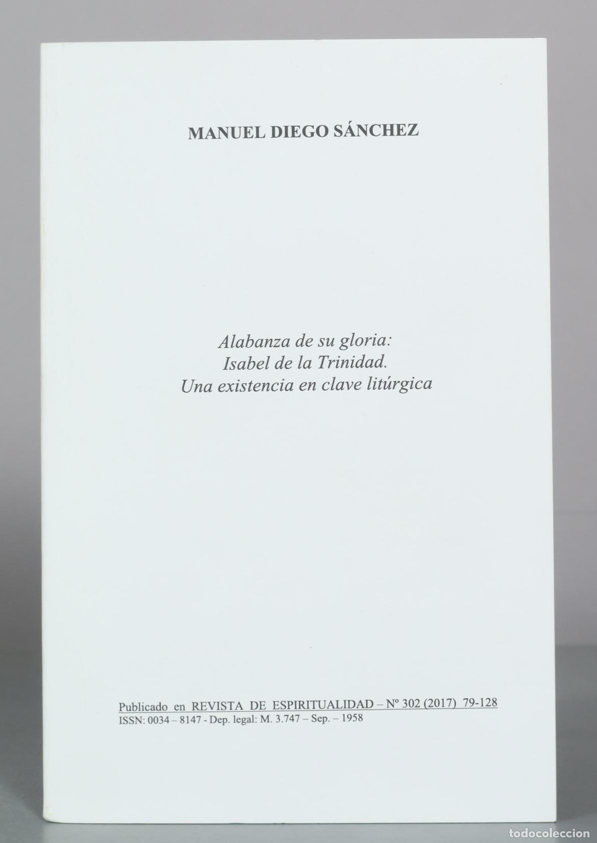 Gebrauchte B&uuml;cher: Alabanza de su gloria: Isabel de la Trinidad. Una existencia en clave lit&uacute;rgica - Manuel Diego