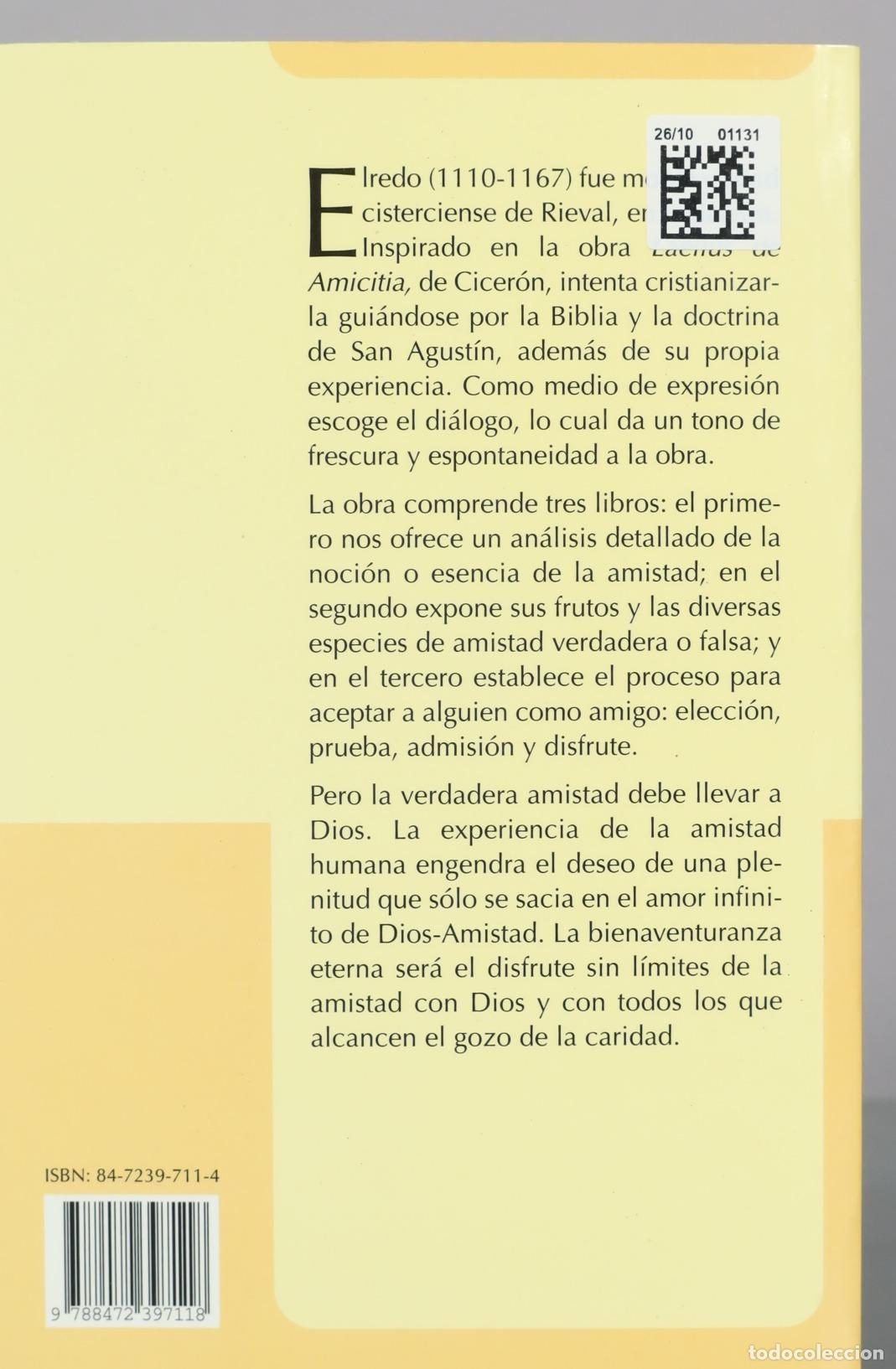 Libros de segunda mano: La amistad espiritual - Elredo de Rieval - Monte Carmelo - Foto 2