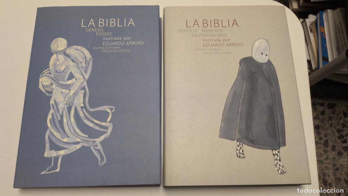 Libros de segunda mano: La Biblia (2 tomos: G&eacute;nesis, &Eacute;xodo / Lev&iacute;tino, N&uacute;meros, Deuteronomio - Eduardo Arroyo (ilustrador)