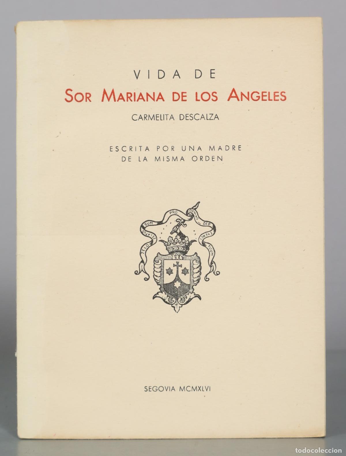 Libros de segunda mano: Vida de Sor Mariana de los Angeles - Carmelita Descalza