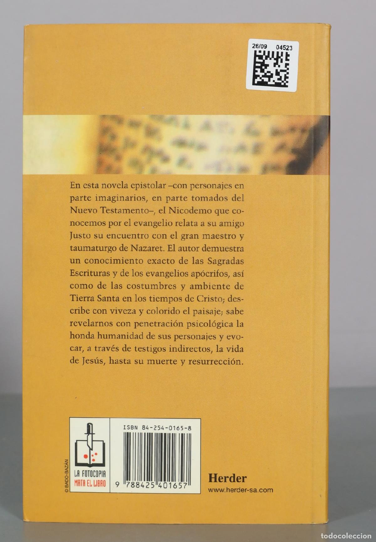 Libros de segunda mano: Cartas de Nicodemo - Jan Dobraczynski - Herder - Foto 2