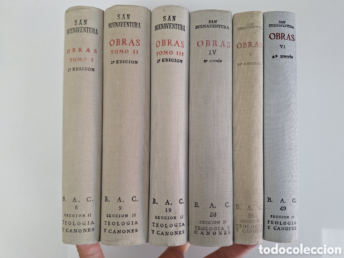 Libros de segunda mano: Obras de San Buenaventura (6 tomos, completa) BAC