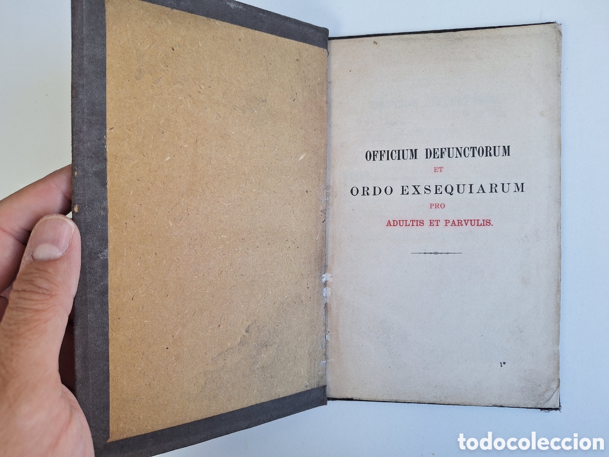 Libros de segunda mano: Officium Defunctorum et Ordo Exseauiarum pro Adultis et Parvulis, Pustet, 1900?