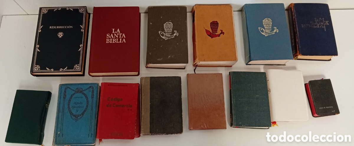 Libros de segunda mano: LOTE DE 14 BIBLIAS DE DIFERENTE ESTILO