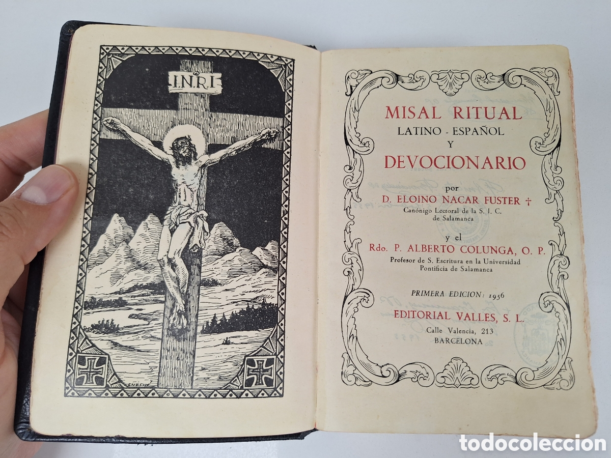 Libros de segunda mano: Misal ritual latino-espa&ntilde;ol Nacar Colunga, 1a edicion, 1956