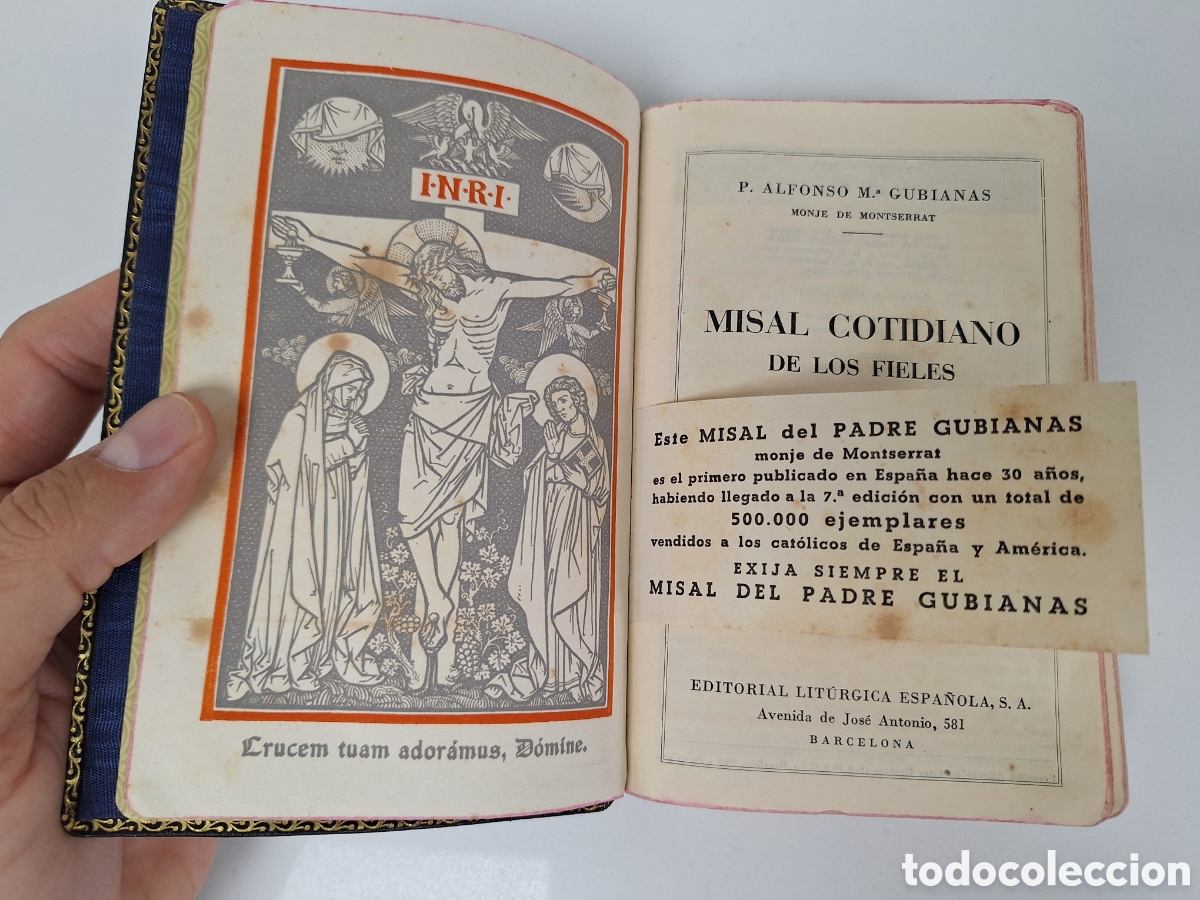 Libros de segunda mano: GUBIANAS, Misal cotidiano de los fieles, 1948