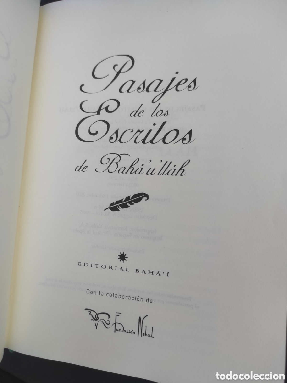 Libros de segunda mano: PASAJES DE LOS ESCRITOS DE BAHA&acute;U&acute;LLAH. 2005 - Foto 4