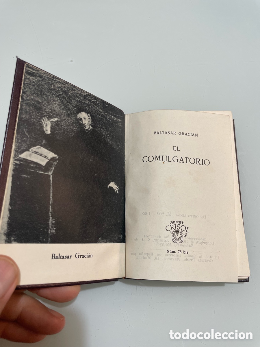 Libros de segunda mano: El Comulgatorio. Baltasar Graci&aacute;n. Aguilar Crisol 78 bis. 1&ordf; ed. 1958