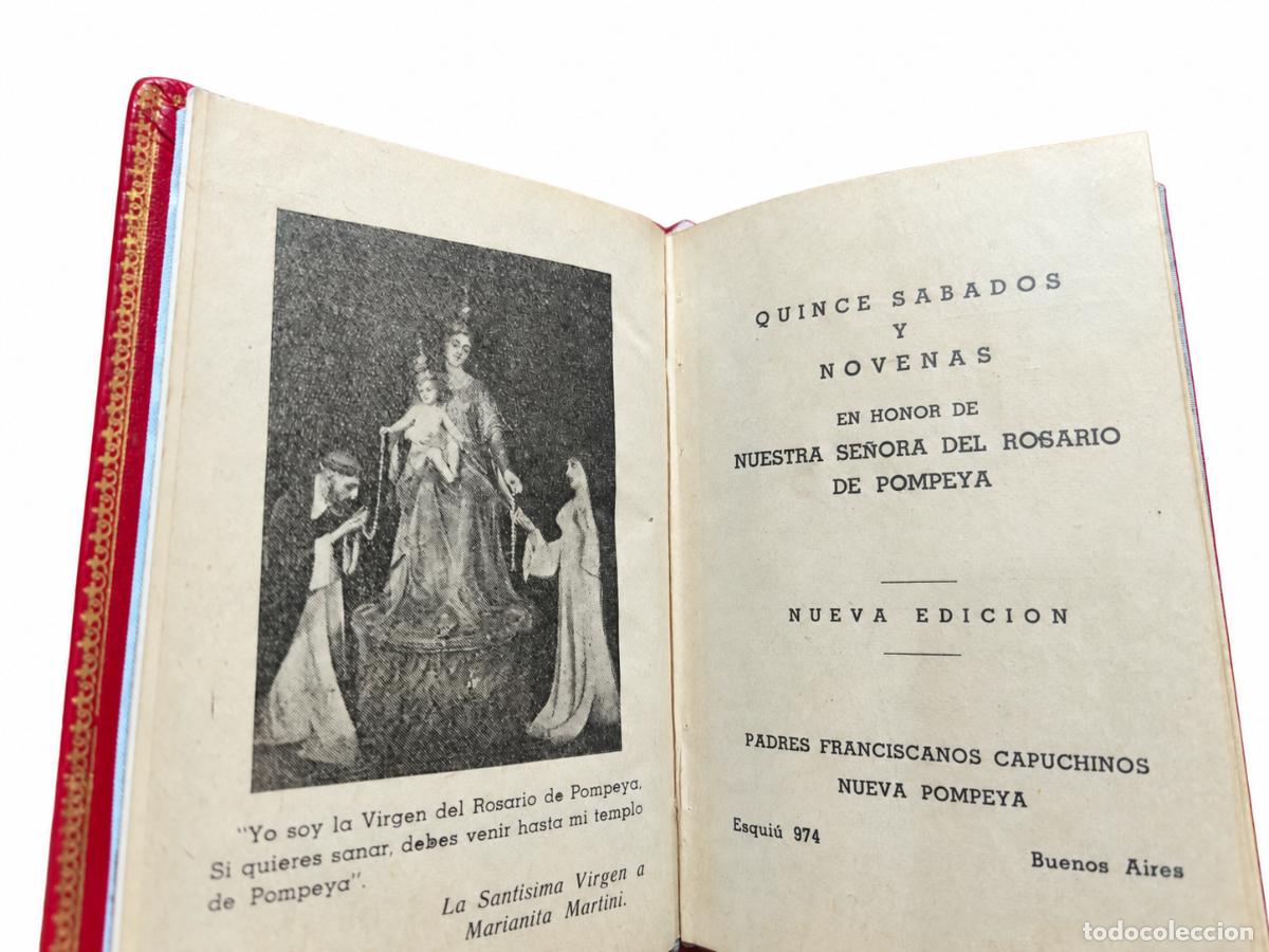 Libros de segunda mano: PADRES FRANCISCANOS CAPUCHINOS &ndash; QUINCE S&Aacute;BADOS Y NOVENAS EN HONOR DE NUESTRA SE&Ntilde;ORA DEL ROSARIO DE