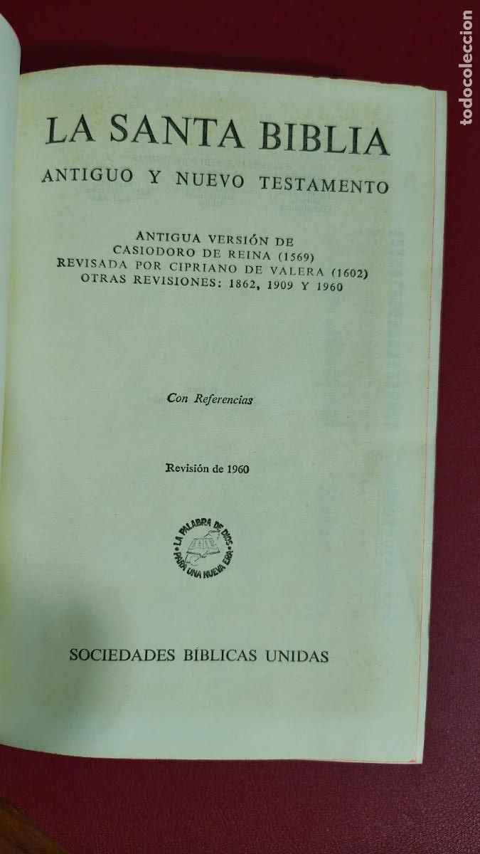 Libros de segunda mano: BIBLIA CON TAPAS DE MADERA - Foto 3
