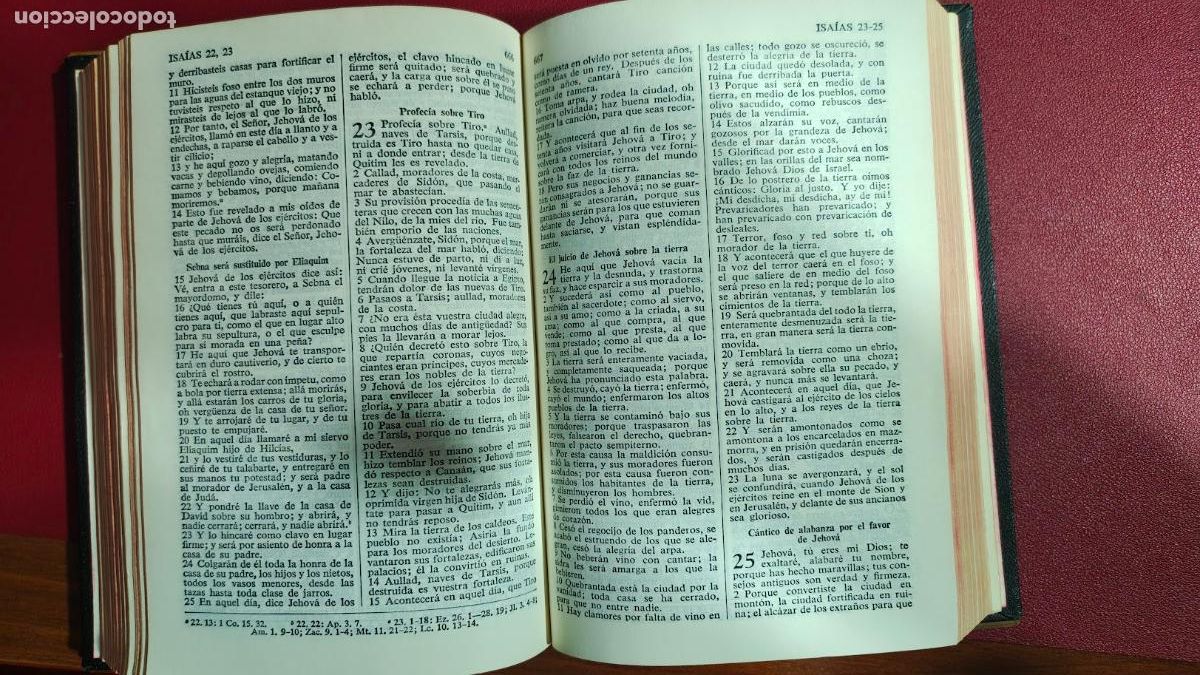 Libros de segunda mano: BIBLIA CON TAPAS DE MADERA - Foto 7